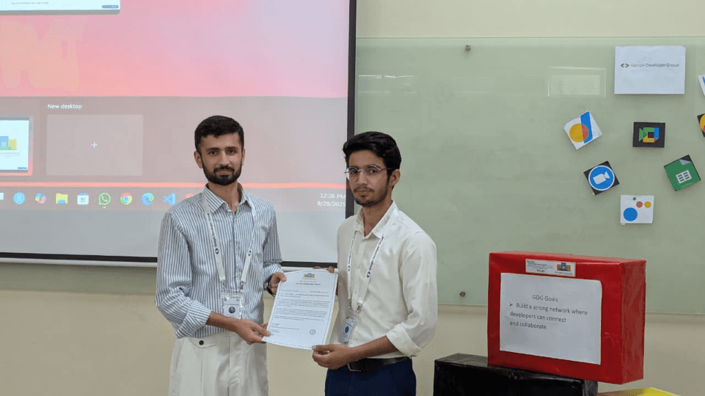 Community Day Certificate Presentation